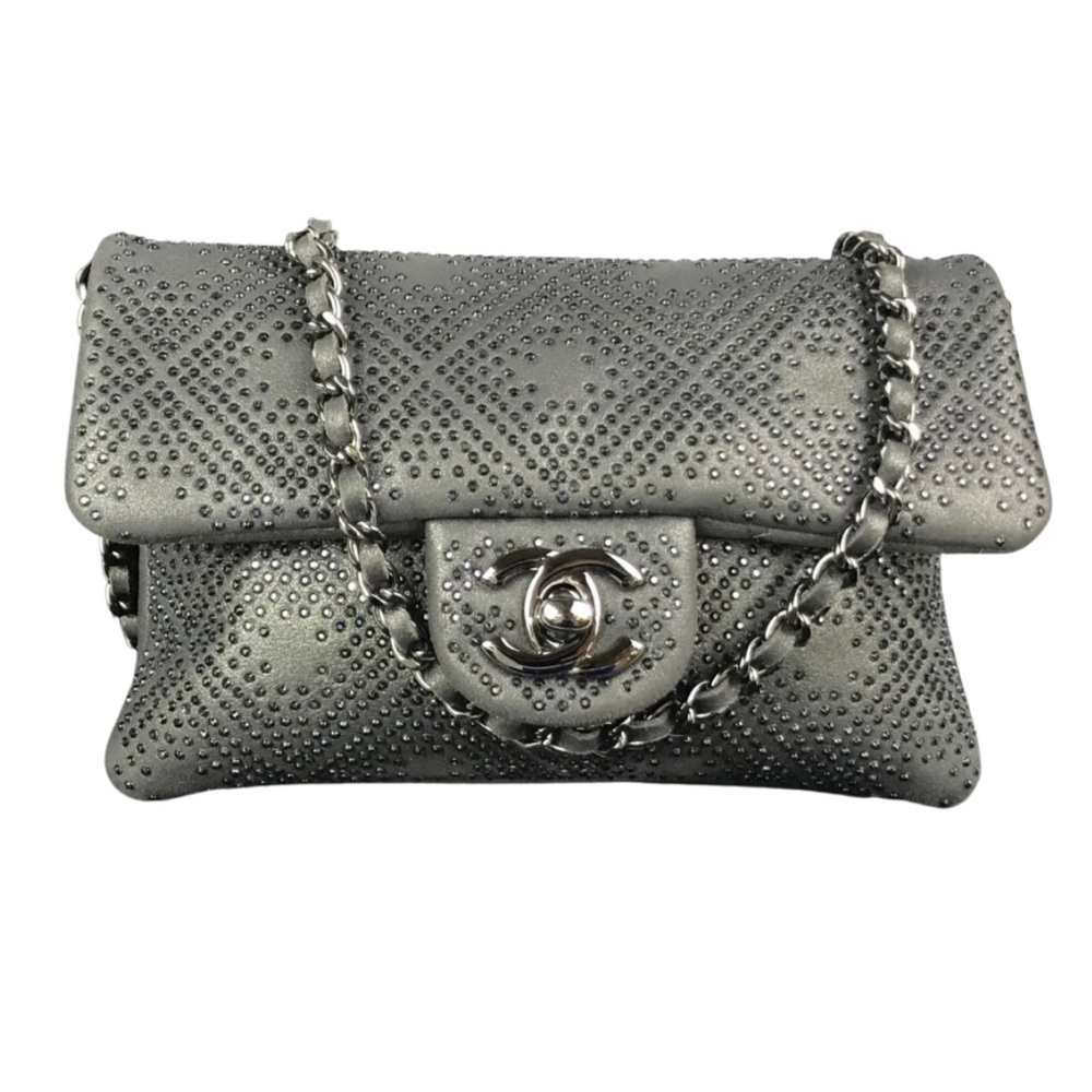 Chanel double Flap Perforated Handbag